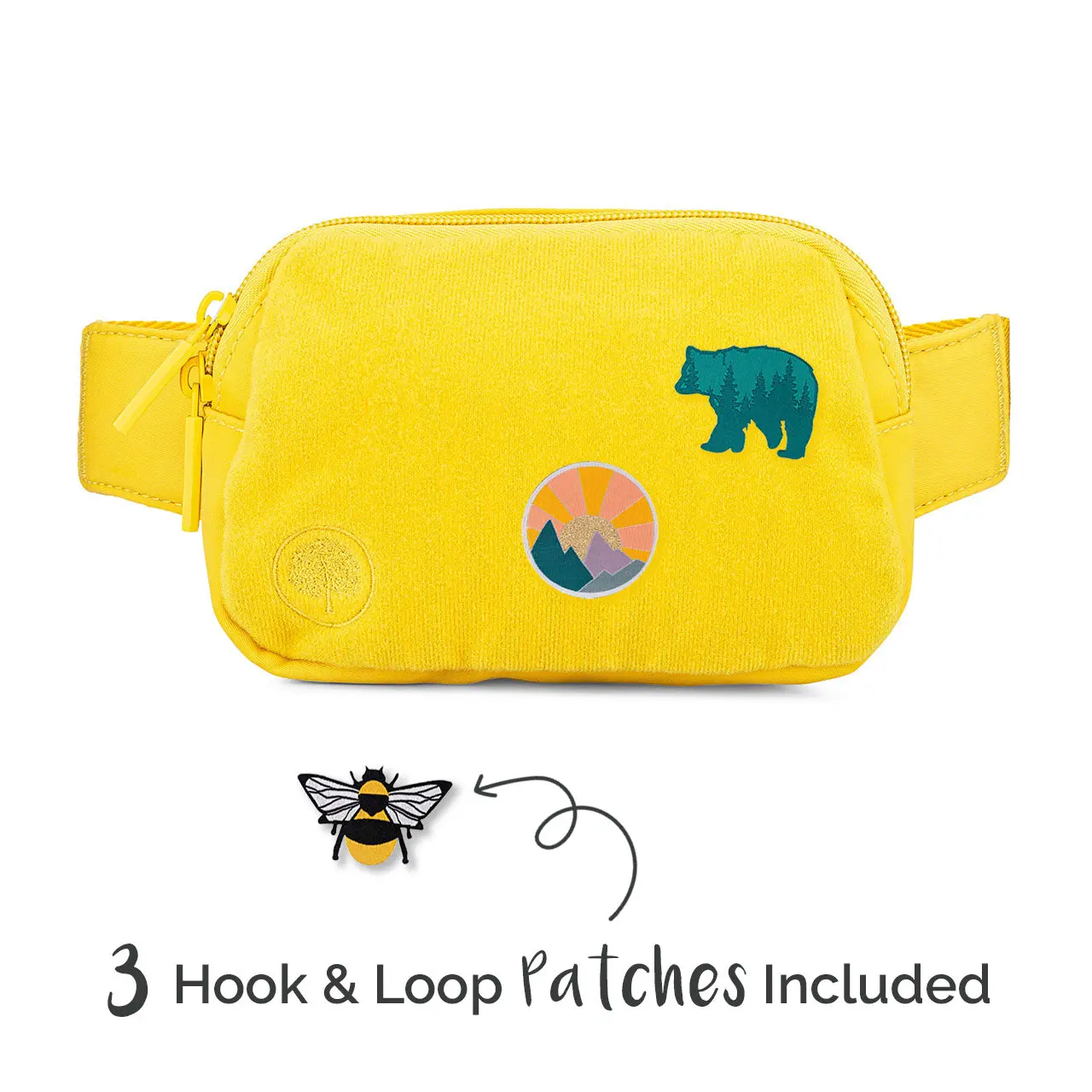 Kids Customizable Belt Bag + 3 Patches – Personalized Crossbody for Ages 3–8 Plain Color Bag Pack Bag Childrens Bag Pouches Toddler