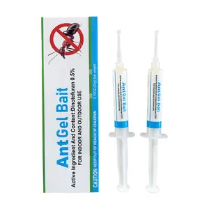 Ant Gel Bait Syringe – Advanced Dinotefuran Formula – Effective Ant Control for Indoor & Outdoor Use – Targets All Ant Types – 2 Syringes per Box
