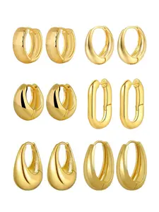 Women's Elegant Hoop Earrings, Trendy Vintage Minimalist Hoop Earrings, Chic All-match Jewelry As Gift for Girlfriend for Daily Decor, High Quality Earrings