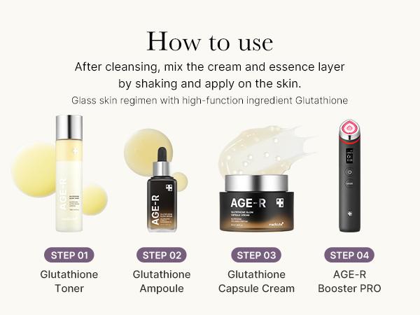 [medicube] Age-R Glutathione Glow Milky Toner, Low-Irritation Double Layer toner for Glass Glow Skin with Peptide, Even skin tone, Radiance, Hydration, Korean Skincare