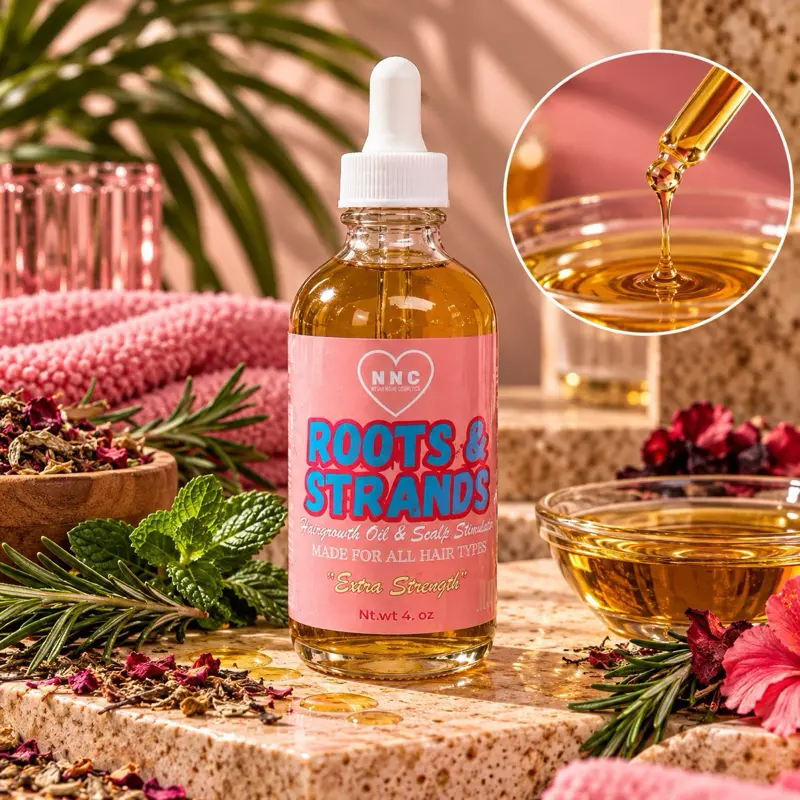 Roots & Strands Hairgrowth Oil Scalp Stimulator- Herbal infused Hairgrowth Oil