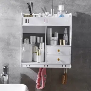Bathroom Wall Cabinet with Drawer,Wall Mounted Medicine Cabinets for Bathroom Laundry Room Kitchen,White