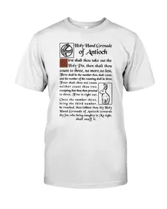 Monty Python Holy Hand Grenade Of Antioch Shirt, Monty Python Tshirts, Casual Soft T-Shirt