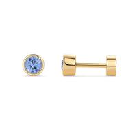 Blue Stones - Yellow Gold