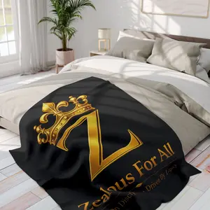 ZFA Throw Blanket — Black Arctic Fleece Blanket