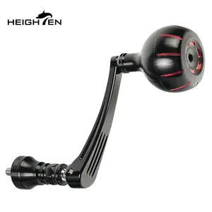 HEIGHTEN Aluminum Power Handle for Penn 5500 Spinning Reel Single Handle 75mm Shaft Length 42mm Diameter KnobSpinning Reel Replacement Parts Bass Fishing