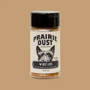 Prairie Dust Beef Liver Dog Food Topper - Nutrient-Rich Single Ingredient Protein for Immunity Digestion Energy Coat Health Grain Free All Natural Made in USA