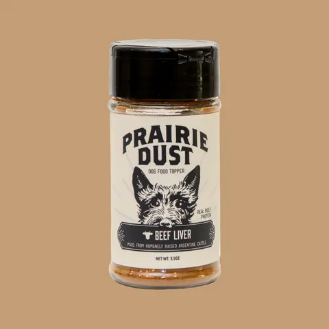 Prairie Dust Beef Liver Dog Food Topper - Nutrient-Rich Single Ingredient Protein for Immunity Digestion Energy Coat Health Grain Free All Natural Made in USA