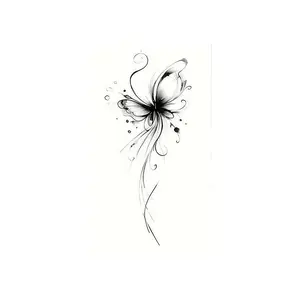 Custom Butterfly Tattoo Sticker, Waterproof Body Art for Men and Women, Lasts 7-14 Days, Arm Chest Back Temporary Tattoo
