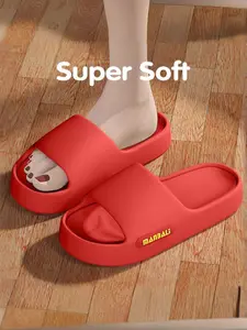 Trendy Stylish Fashion Slippers for Women, Summer Thick Sole Indoor Bathroom Non-Slip Outdoor Home Cool Slipper, Non Slip Design, Casual Eva Material Footwear, Bedroom Slippers, House Slippers