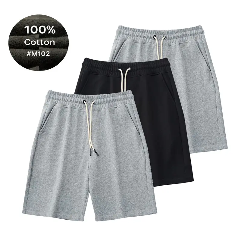 EVELLYHOOTD Baggy Shorts | M102 Baggy Sweatshorts 100% Cotton | Summervibes Streetwear Casual | Chill Fit