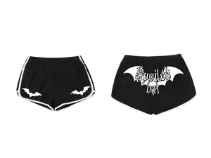 Spoiled bat shorts | Shorts | Brat | Spooky | Bats | gym shorts | workout | running | dance | black | blood | bloody | horror | comfy |