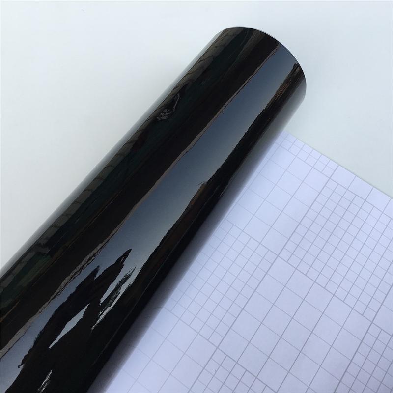 RAVOONY 60" x 12" Universal Gloss Black Vinyl Wrap Air Release Film for Cars Motorcycles Laptops Furniture with Tools Included UV-Resistant Easy Application Longevity Bumper Sticker