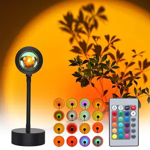"Sunset Lamp Projector,180 Degree Rotation Sun Projection Light Led Night Light Floor Lamp with USB Port,Sunset Lamps for Photography Party Bedroom Decor,Christmas Gifts for Women "