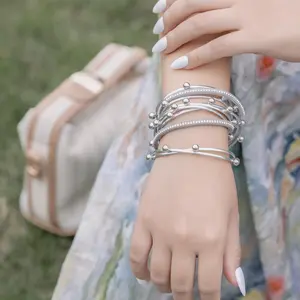 Leather Beaded Bracelet Boho Wrap Bracelets Gothic Jewelry Stackable Goth Bracelets with Magnetic Clasp