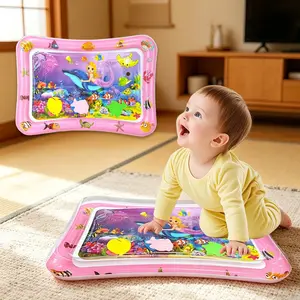 2-Pack New Inflatable Water Mat for Kids, Baby Sensory Stimulation Toy, Developmental Play Mat for Infants Aged 3+, Ideal Gift