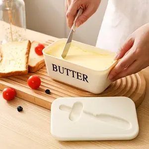Butter Box Food Snack Storage Container, Refrigerator Organizer, Kitchen Essentials, Food Preservation, Durable & Airtight Design, Perfect for Butter & Condiments