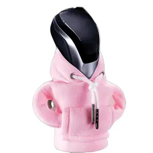 Car Gear Shift Knob Hoodie Cover,1 Piece Handbrake Decorative Buton Cover,Universal Winter Warm Shift Knob Cover,Car Interior Decor, Car Accessories for Women&Men,Ollie gifts shop