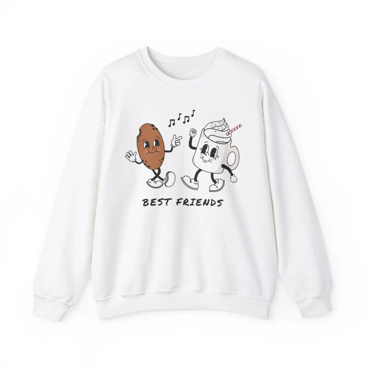 Hot Chocolate Crewneck - Milk and Cookies Sweater - Christmas Sweater - Holiday Sweater
