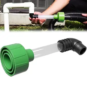AC Drain Line Cleaner Adapter Evacuates & Unclog AC Drain Line - HVAC to PVC AC Drain Line Cleaner Tool - Universal Fit AC Drain Line Unclogger - AC Drain Line Cleaning Tool - Drain Clog Remover - Clear Visibility