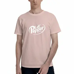 [PINK]100% Cotton Unisex Volleyball Let's Pepper Practice Distressed Design Round Neck Short Sleeve T-Shirt Women's Men Graphic Tee