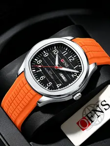 OFNS Waterproof Water Resistant Wristwatch Dual Calendar Quartz Watch Men Women Fashion Casual Wristwatch Casual Analog Watch