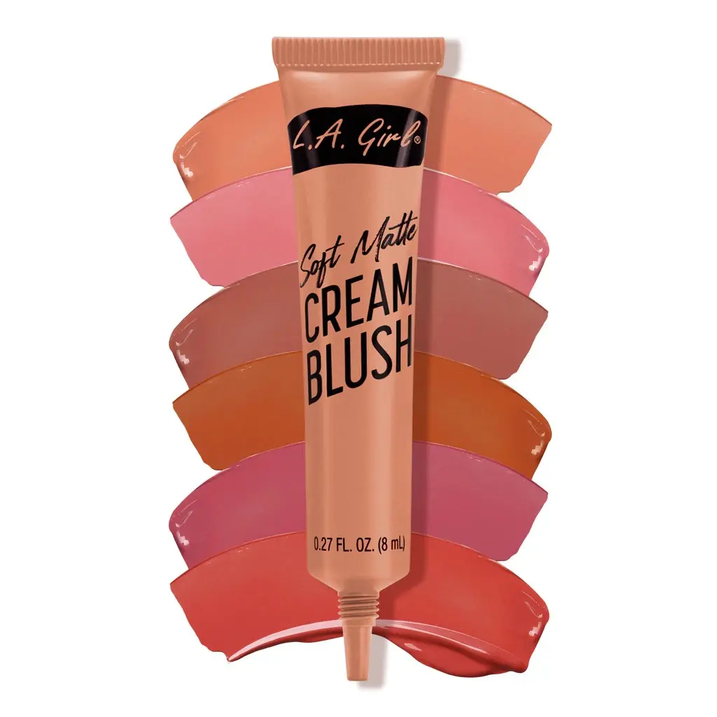 L.A. Girl Soft Matte Cream Blush 6 Shades Cruelty Free Paraben Free Vegan Formula with Jojoba Seed Oil & Vitamin E for Hydrated Skin