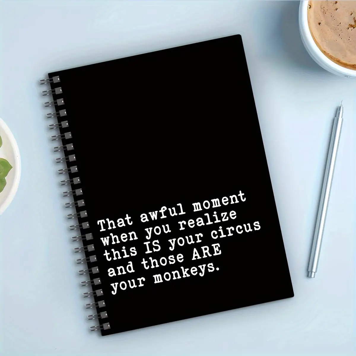 Humorous Spiral Notebook, 1 Count Funny Quote Diary, A5 To-do Notepad, Spiral Notebook Journal, Office Stationery & Supplies, Gift for Bosses, Ideal Office Managers and Team Leaders, Funny Notebooks, Spiral Coil Notebook