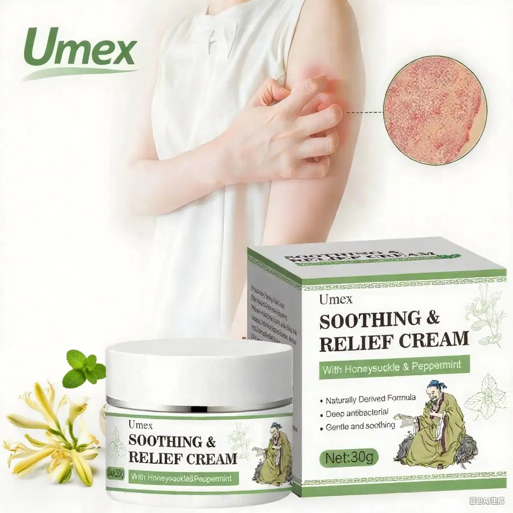 Umex All-Natural Plant-Based Herbal Relief Cream – Soothes Eczema, Psoriasis, Dry & Sensitive Skin | Ancient Botanical Formula for Whole Family Moistu