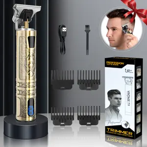 Professional Electric Hair Clipper Set, 1 Box Rechargeable Hair Trimmer with LED Display, Cordless Rechargeable Hair Clippers for Men, Halloween, Christmas, Fall Durable Comfort Barber Kit
