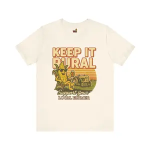 Flatland Trash - Keep It Rural Farmer - Unisex - Graphic Tee Cotton Shirt
