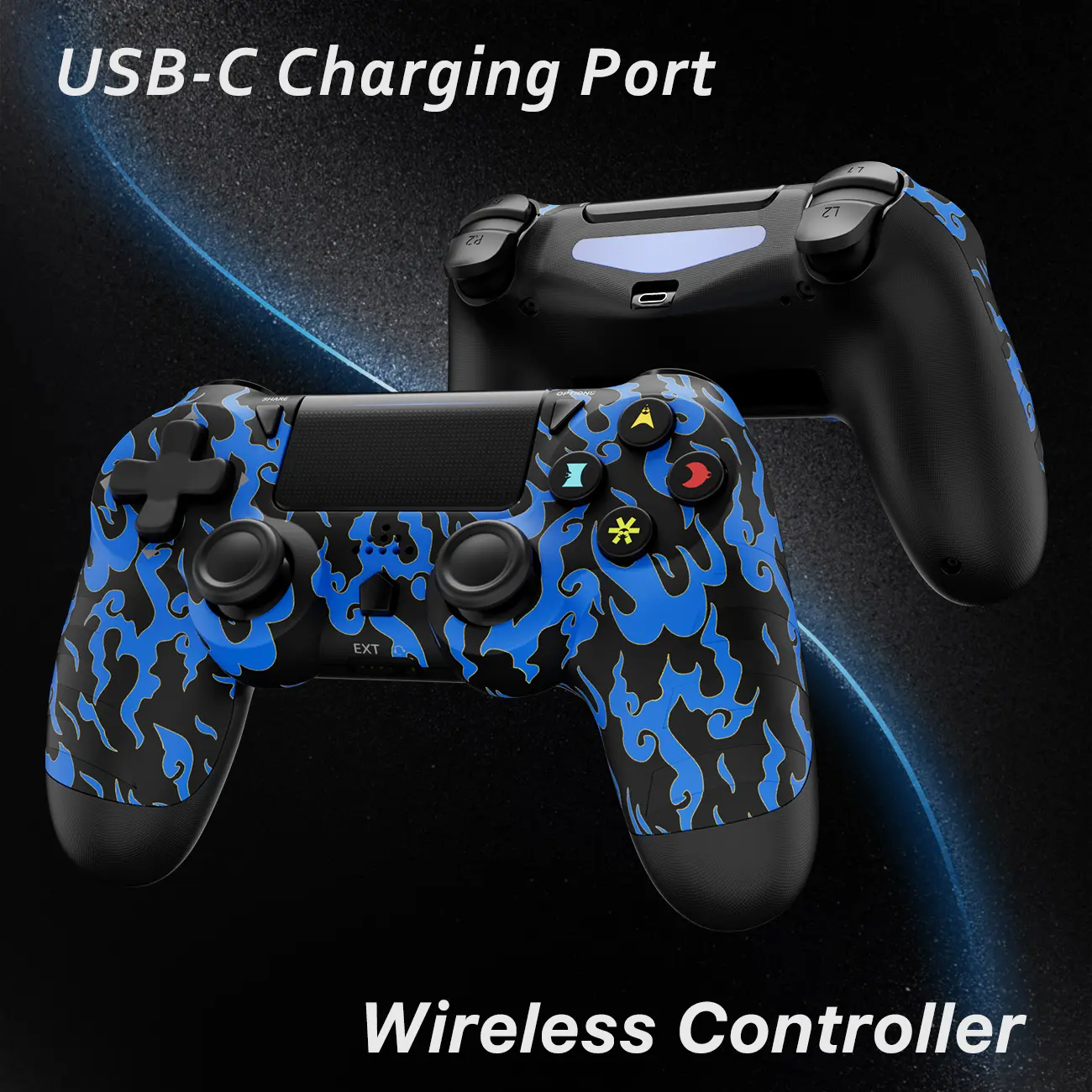 Wireless Game Controller for PS4/PS3/PC/Android/iOS, With Double Vibration, Touch Pad, Six Axis Motion Control, Charging Cable, Perfect For PS4 Games - TikTok Shop Wireless Game Controller for PS4/PS3/PC/Android/iOS, With Double Vibration, Touch Pad, Six Axis Motion Control, Charging Cable, Perfect For PS4 Games - TikTok Shop
