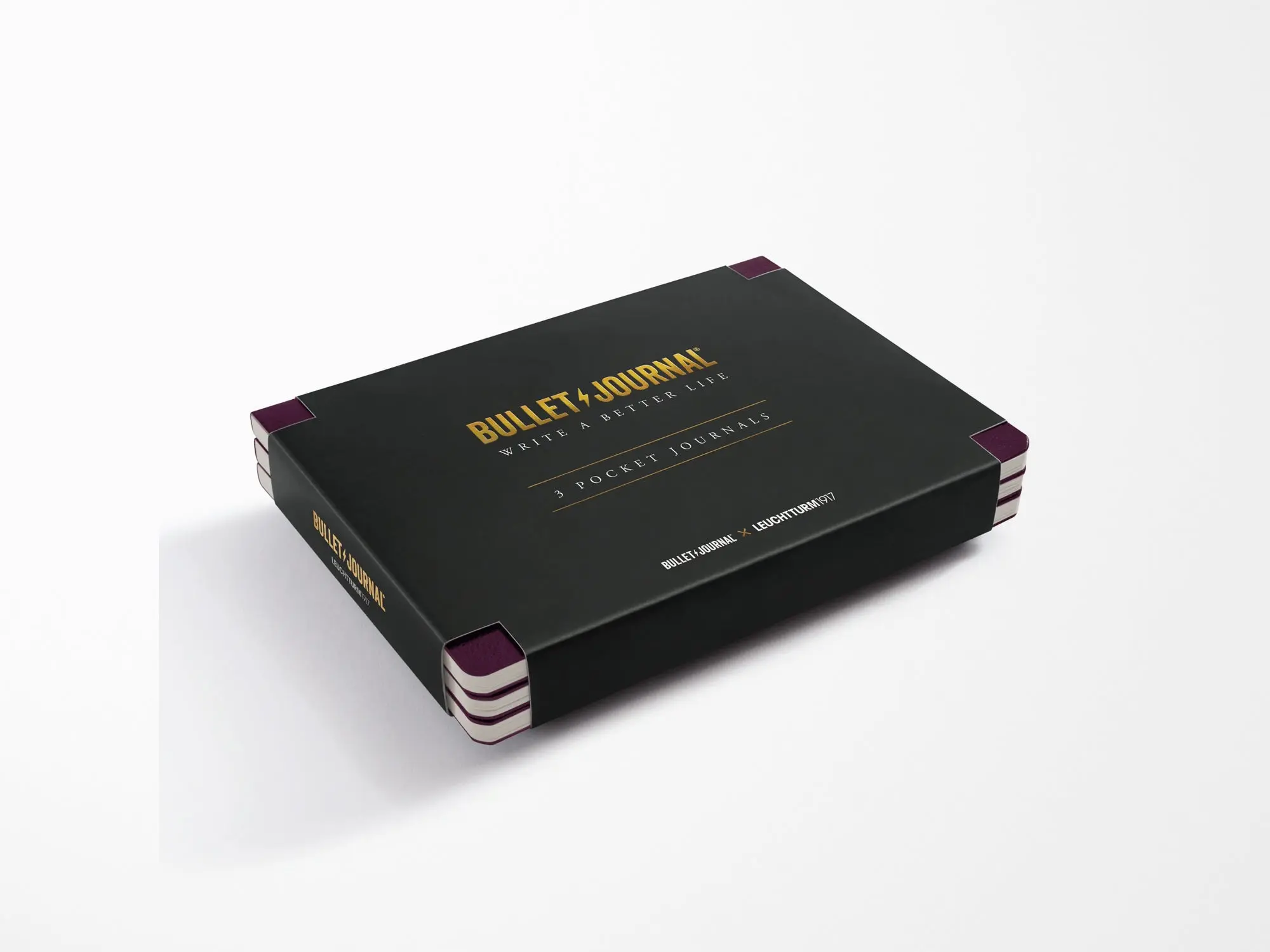 NEW! Leuchtturm 1917 Purple26 Bullet Journal - Pocket Set of 3