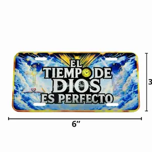 Mini chapa imantada para frigorífico 6x3. El tiempo de Dios es perfecto.