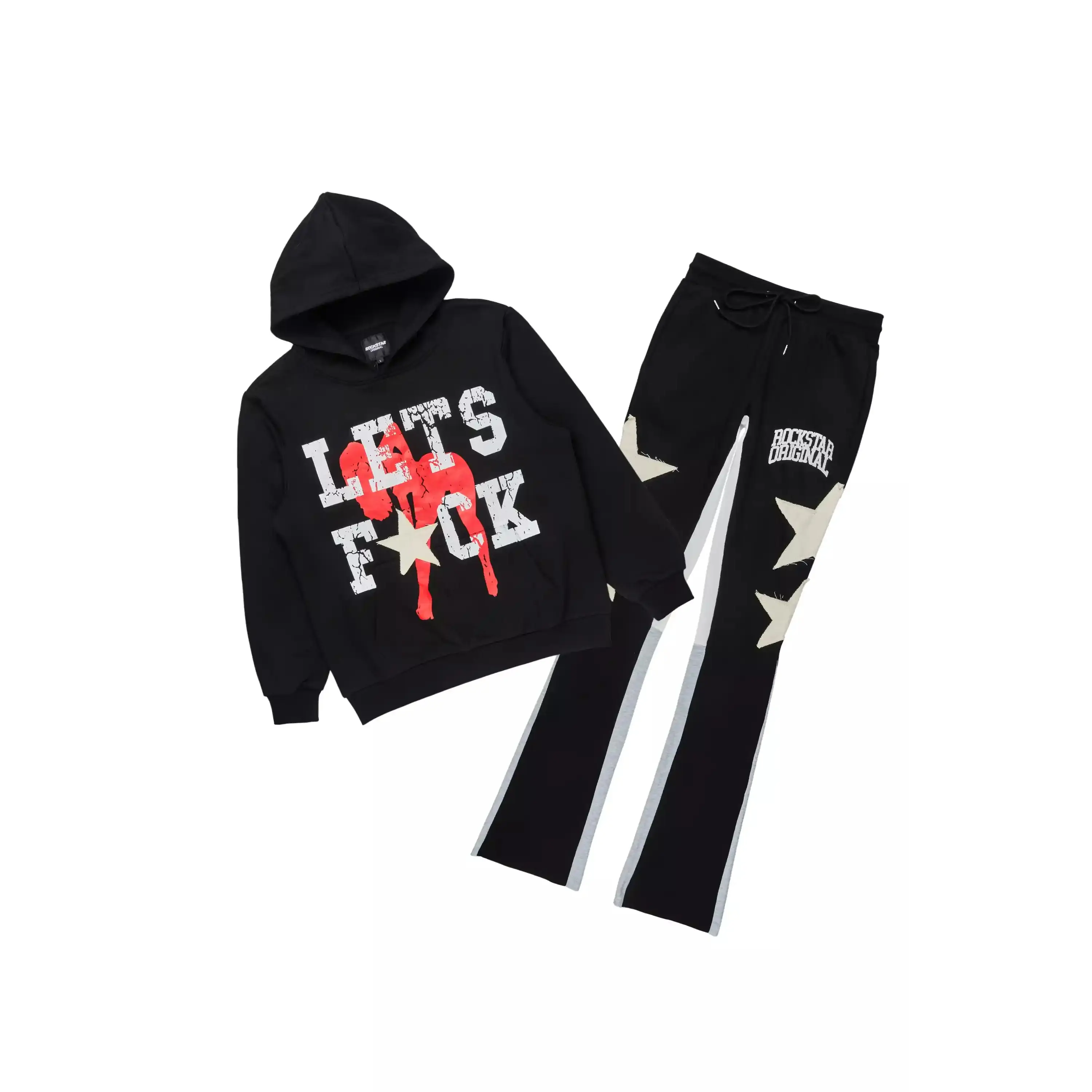 Pacino Black Stacked Track Set