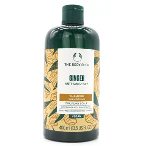 The Body Shop Ginger Anti-Dandruff Shampoo 400ml for Dry Flaky Scalp The Body Shop Ginger Anti-Dandruff Shampoo 400ml for Dry Flaky Scalp