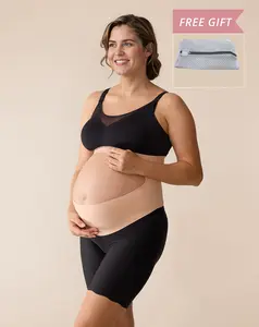 Momcozy Pregnancy Belly Band YB001, CozySupport Ergonest Maternity Belly Band, Invisible Pregnancy Belt for Back, Abdomen, Waist tiktok shop, A, Maternity clothing, Pregnancy stuff