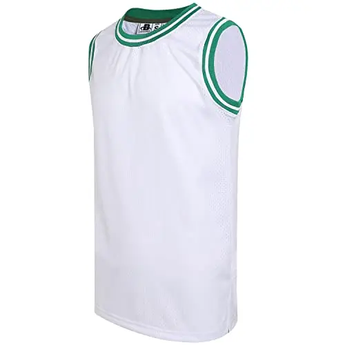 Kelly Green Neckline white Jersey