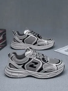 Unisex Breathable Running Shoes, Casual Dad Sneakers, Thick Sole Walking Boots, Outdoor Hiking Travel Footwear