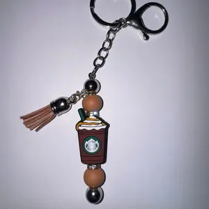 Focal bead key chain