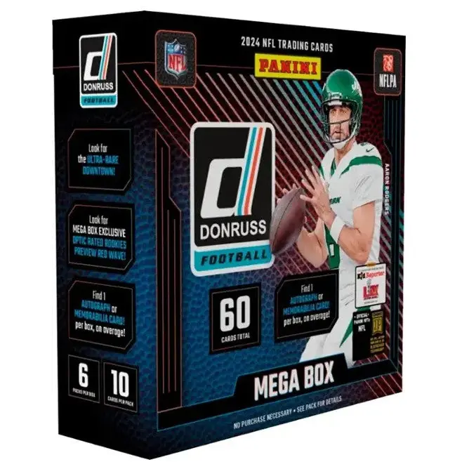 2024 Panini Donruss Football NFL Mega Box (1 Auto or Mem)