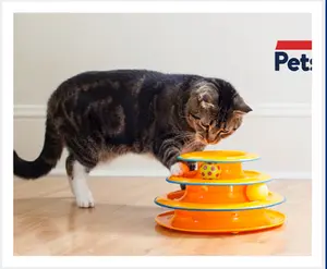 Catstages Tower of Tracks Interactive 3-Tier Cat Toy