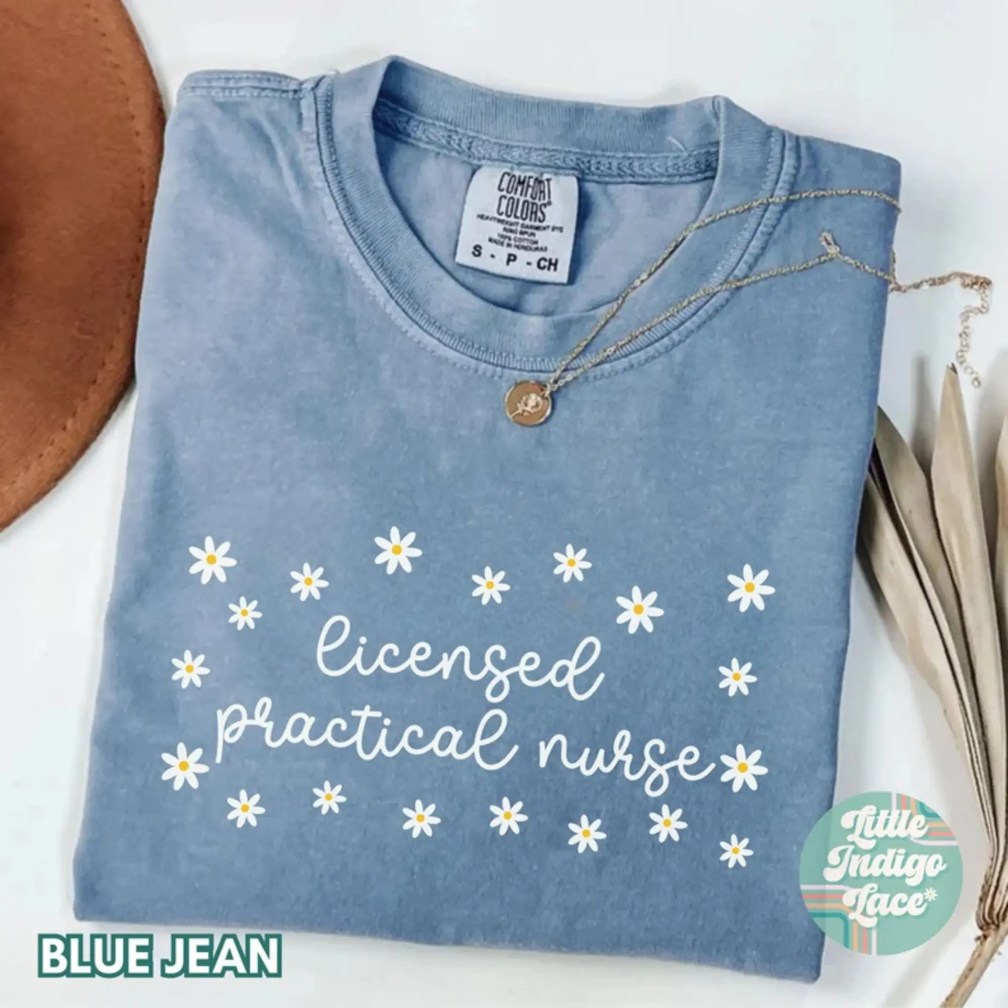 Daisy LPN Shirt Comfort Colors, Gift for Lpn graduation, Lpn Nurse Shirt, Licensed Practical Nurse Shirt, Lpn T-Shirt, Lpn Crew Tees