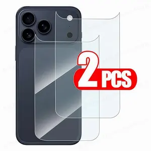 2PCS Back Screen Tempered Glass For iPhone 17 17Pro Pro Max Air 17ProMax Rear Screen Protector For iPhone 17Air 17 ProMax Films