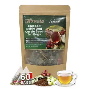 Solumis Anti-Inflammatory Herbal Tea | Lotus Leaf Cassia Seed Nettle | Caffeine-Free Soothing Drink