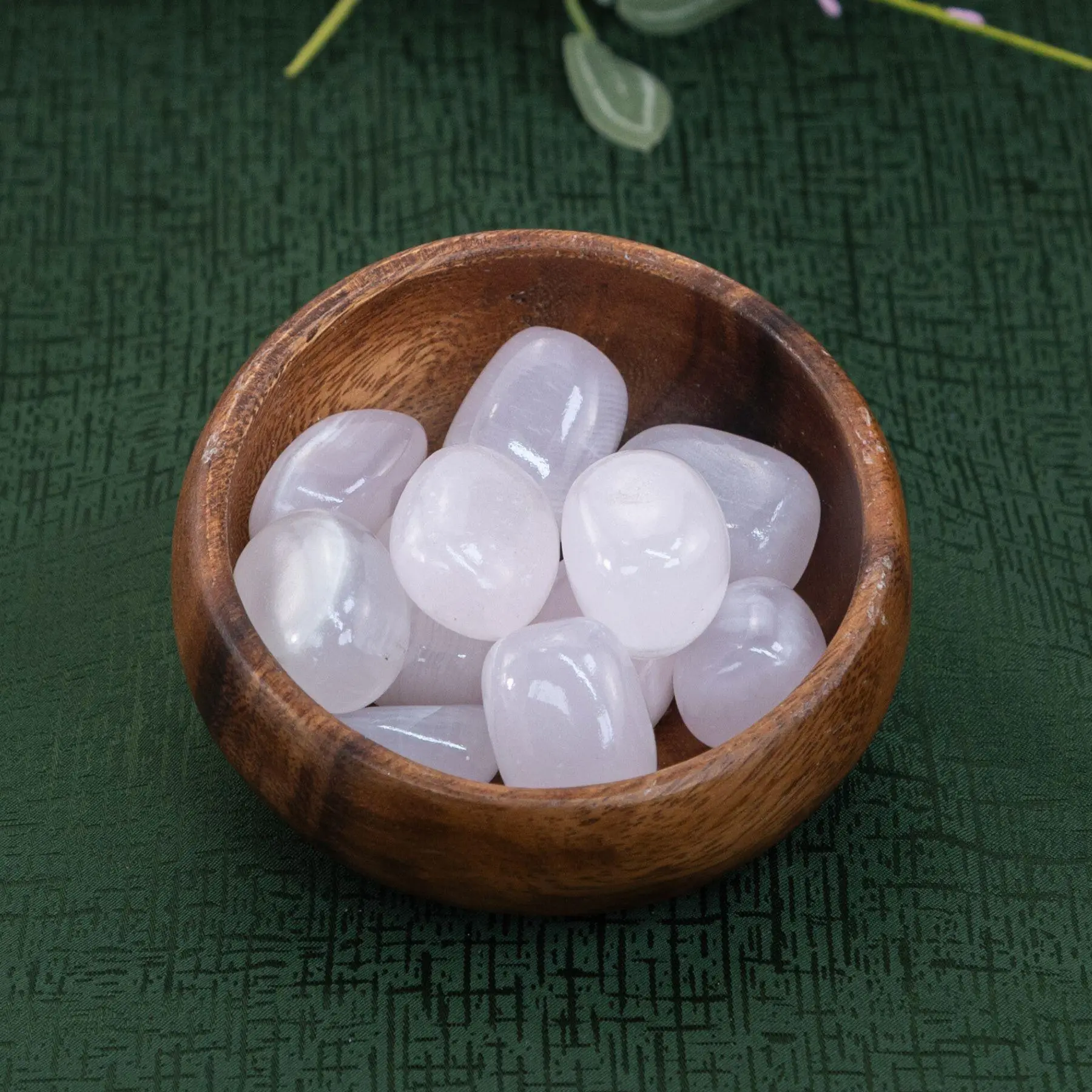 Down To Earth Pink Calcite Tumbled 1.25"-2" Polished Stones for Heart Chakra Healing & Compassion Development