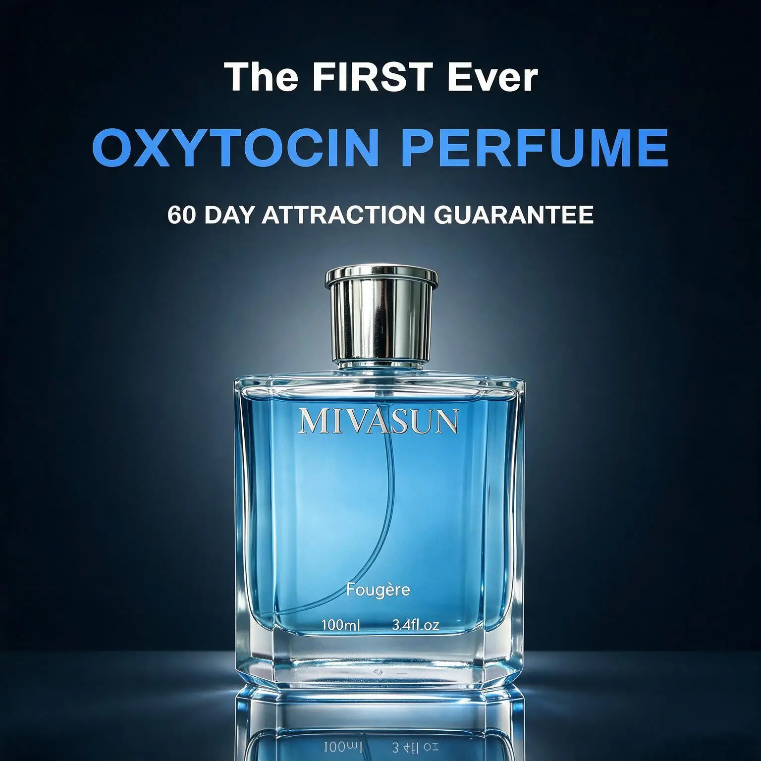 MivaSun Blue Ocean Pour Homme EDP Unisex Fragrance, 100ml Water Spray Cologne, Fougere Woody & Fresh Citrus Fragrance Scent Blend, Long-Lasting, Travel-Friendly, Spray Pulse Application, Versatile Occasion Use