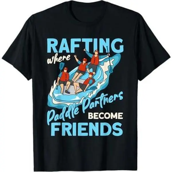 Rafting Paddle Partners Watersports Raft Sport River Rafting T-Shirt