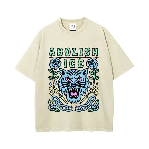 Menswear Oversized Stretch Short-Sleeve Round Neck Soft Cotton T-Shirt - Vintage Washed Fabric, Satirical Political Vintage Graphic Tees, Retro Casual Streetwear Top
