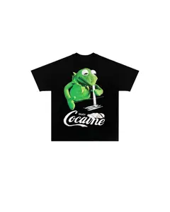 Cocaine Frog Meme T-Shirt – Dank Funny Graphic Tee, Edgy Humor Oversized Shirt for Meme Lovers